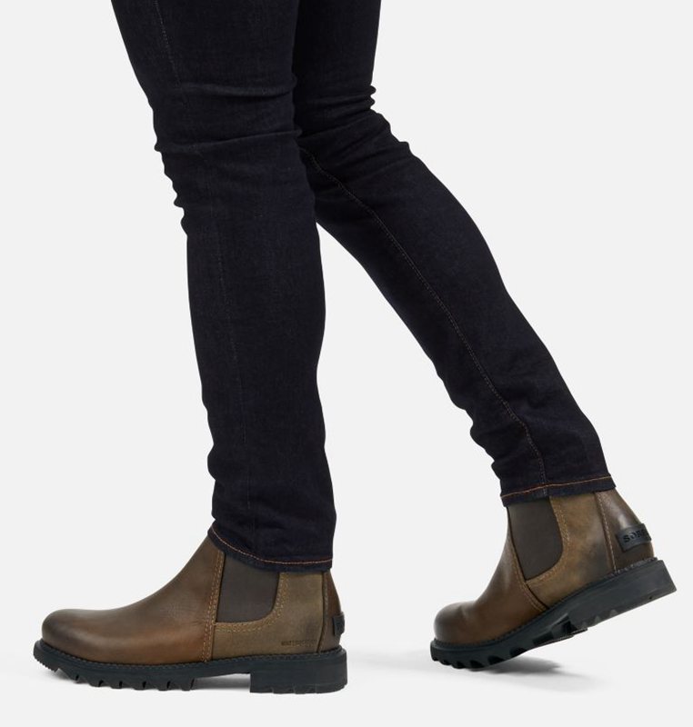 Sorel Herr Stövlar Mörk Brun - Mad Brick™ Chelsea - CSU-326184